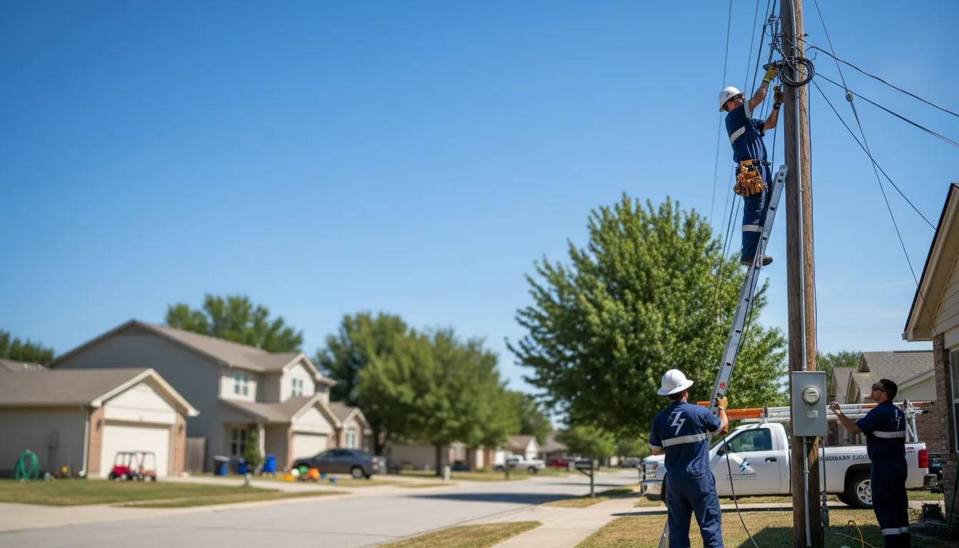 Residential electrician providing installation services in Georgetown, LA